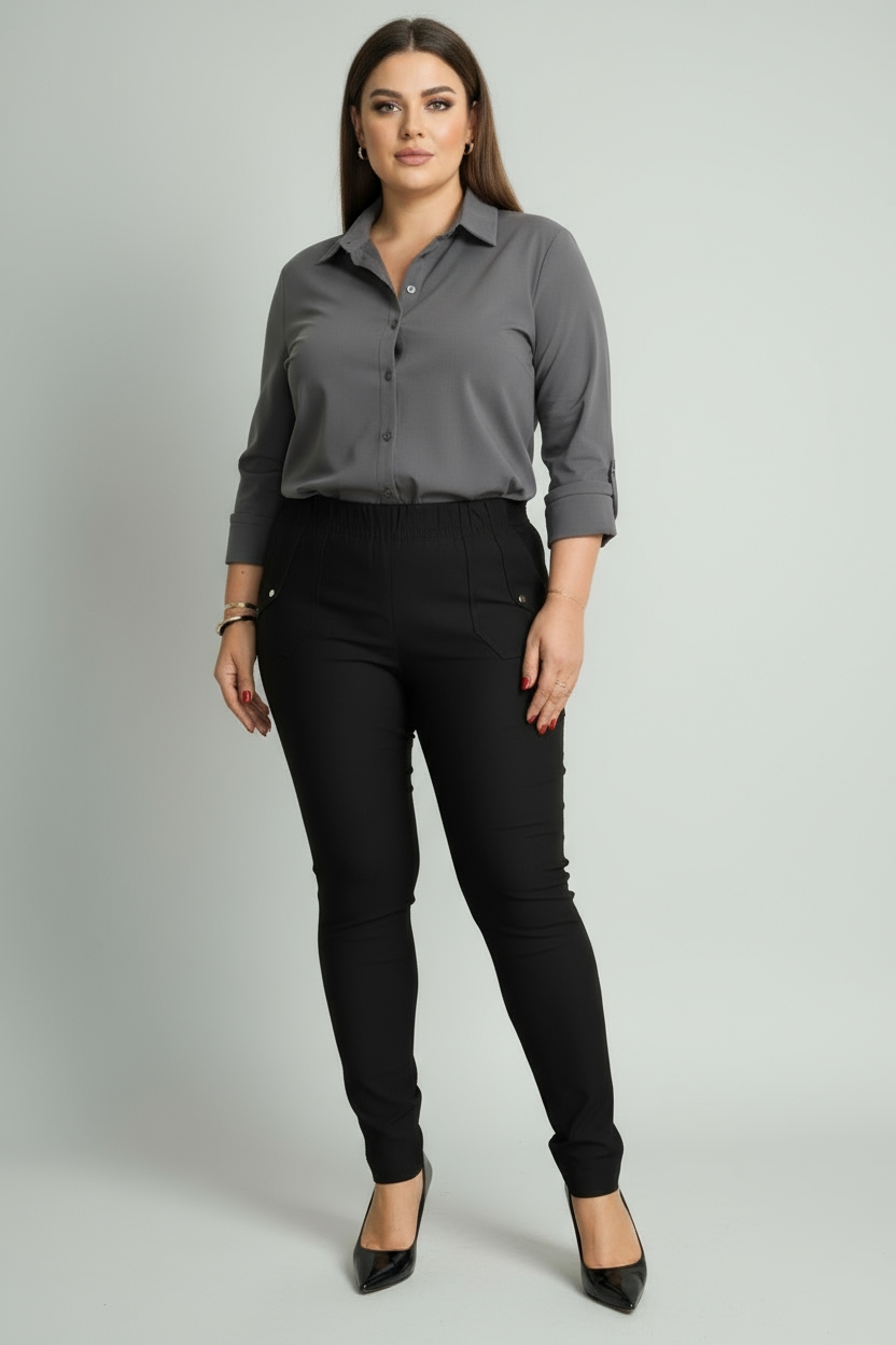 spodnie aster czarne