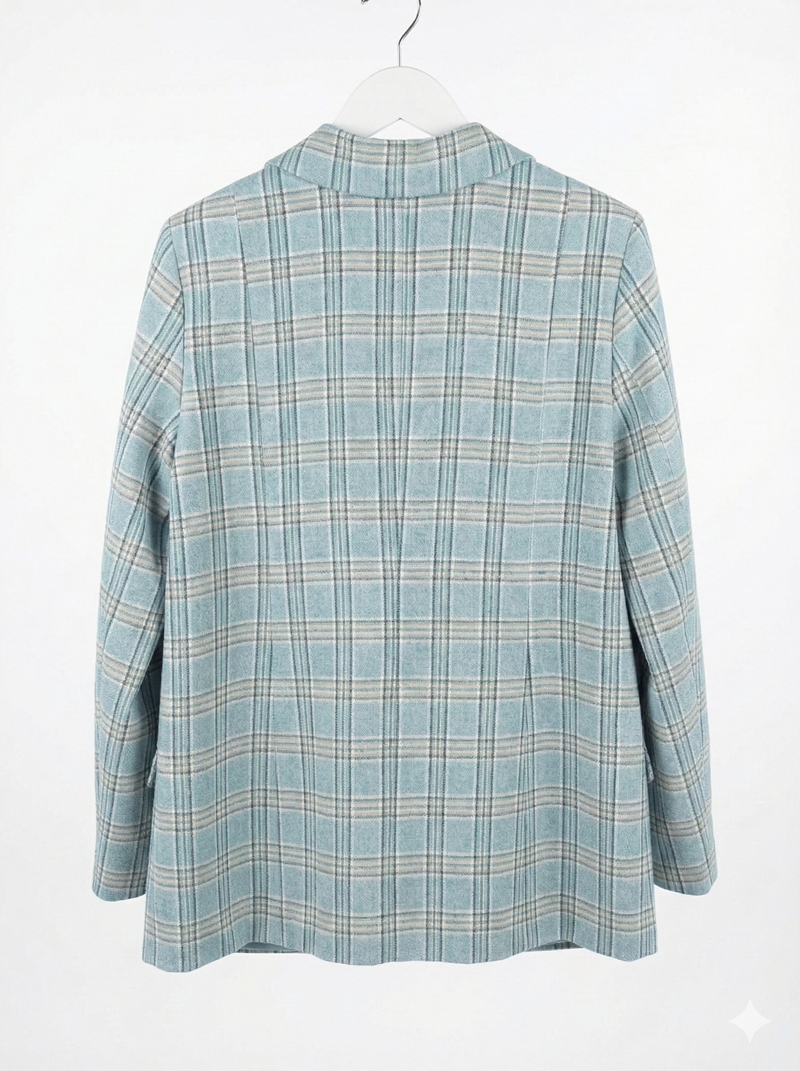 MARYNARKA AZALIA NIEBIESKA KRATKA - miniatura 5