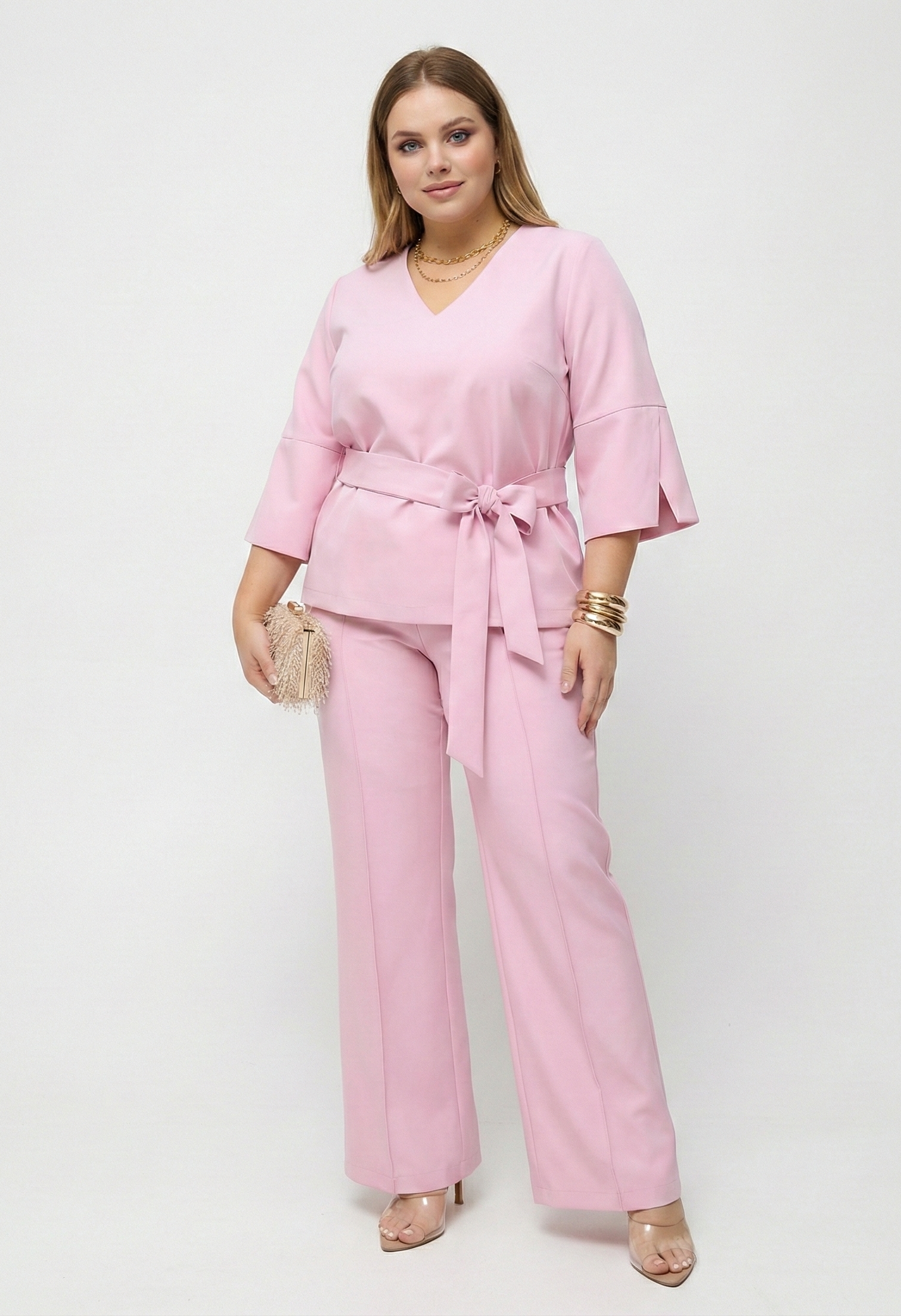 KOMPLET LILIA -  BLUZKA I SPODNIE - miniatura 1