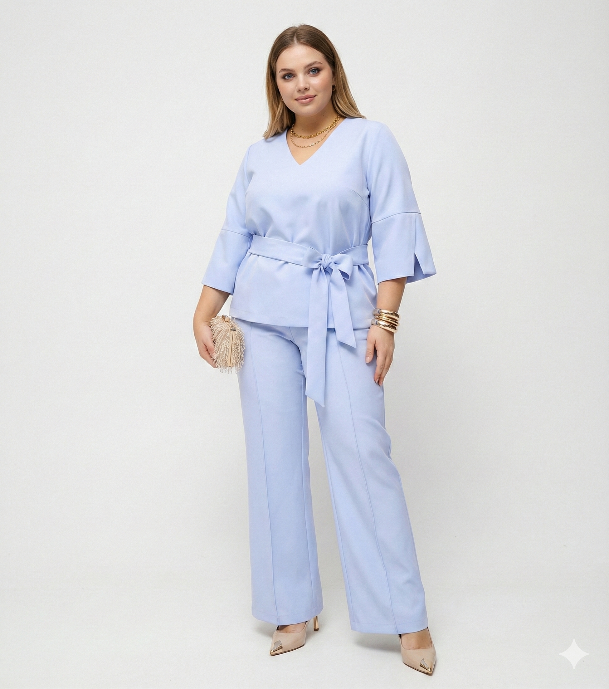 KOMPLET LILIA -  BLUZKA I SPODNIE - miniatura 4